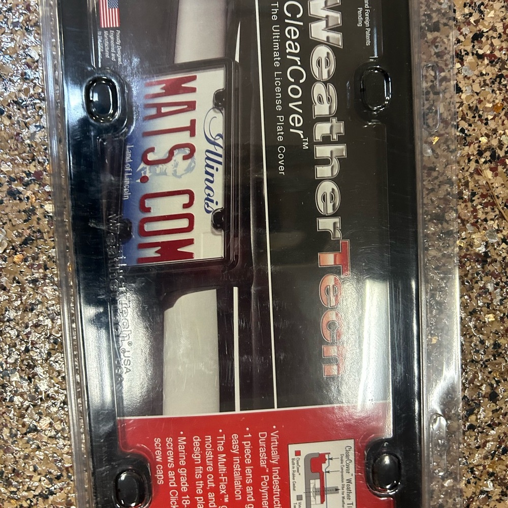 ClearCover License Plate Cover - Black